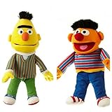 Sesamstraße Original Lizenzartikel Plüschfiguren in toller Qualität (2er Set Ernie & Bert)