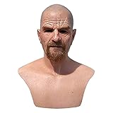 EAGSTRIKY Alte Mann-Maske, realistisches Latex, gruselige alte Mann-Maske, voller Kopf, menschliche...