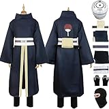 Tjmiaohao Anime Charakter Uchiha Obito Cosplay Kostüm Outfit Rollenspiel Uniform Komplettes Set...