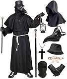 Pestdoktor Kostüm Herren Pestarzt Kostüm Karneval Mittelalter Steampunk Cosplay Pest Doktor Maske...