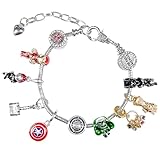 BJPERFMS Armband Marvel, Marvel Charms Set, Avengers Anhänger, Marvel Bracelet, Marvel Schmuck,...