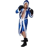 dressforfun Herrenkostüm Boxer | Kurze Shorts mit Gummizug | Boxermantel mit Kapuze | Inkl....
