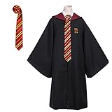 Ronronner Magier Robe,Gryffindor Uniform, Gryffindor Robe, Umhang und Krawatte, Zaubererrobe für...