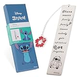 Disney Lilo und Stitch Lesezeichen 12.5cmx2.5cm Frauen, Teenager, Mädchen - Anhänger, Rostfreier...
