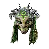 Zhangpu Halloween Waldgeist Elfen Maske, realistische 3D Latexmaske des Alten Mannes, Cosplay...