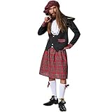 dressforfun 900424 - Herrenkostüm vornehmer Schotte, Jackett und Kilt mit Kniestrümpfen und...