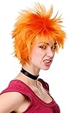 WIG ME UP - H9708-1004 Perücke Herren Damen Cosplay Orange Wild Struppelig Gestyled Kurz Japan...
