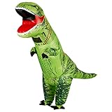THE TWIDDLERS Lustiges Aufblasbares Dino Kostüm für Erwachsene - T-Rex Dinosaurier Kostüm für...