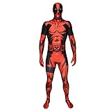 Morphsuits MLDPX Deadpool Marvel Ganzkörperkostüm, Luxus, XL