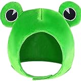 TRIXES Froschhut mit großen, originellen Augen – originelles Kostüm – Plüsch-Kopfbedeckung...