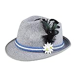 Boland - Hut Volksfest, Filz-Hut mit Bändern und Blume, Bayer, Bayerin, Tiroler-Hut, Accessorie,...