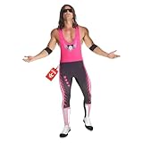 Morph Kostüm Bret Hitman Hart für Herren, WWE Wrestler, Perfekt für Karneval und Halloween, L