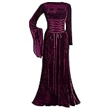 Trailrest Halloween Kostüm Horrorclown totenkopf Vintage kostüm mittelalter kleidung damen...