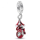 PANDORA Marvel Hängender Spider-Man Charm-Anhänger x Disney Collection, kompatibel Moments...