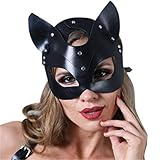 Cosplay Maske für Halloween Party Ball Tanz Frauen Mädchen Dame Sexy Halbgesicht Katze Kätzchen...