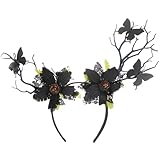 Lurrose Geweih-Blumen-Haarband, Schmetterling, Blumengirlande, Krone, Gothic, Halo, Kopfschmuck,...