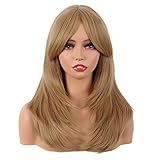 MapofBeauty 20 Zoll/50 cm Länge Layered Mit Pony Gerade Synthetische Faser Shoulder Lange...