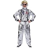 SEA HARE Astronautenoverall Kostüm für Erwachsene (Herren mit Hut)