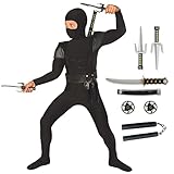 Morph Ninja Kostüm Kinder, Ninja Kostüm Kinder Schwarz, Ninja Kostüm Kinder Jungen, Ninja Kostüm...