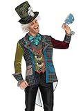 LEG AVENUE Herren Deluxe Mad Hatter Kost me, Multicolor, L EU