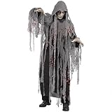 FORMIZON Halloween Zombie Kostüm, Gruseliges Ghul Kostüm mit Kapuze, Dark Sensenmann...