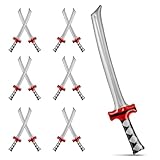 12 Stück Aufblasbare Schwerter, Aufblasbare Spielzeugschwerter aufblasbares Samuraischwert Ninja...