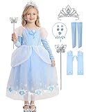 Tyidalin Aschenputtel Kostüm Prinzessin Cinderella Kleid für Mädchen Kinder Halloween Karneval...