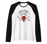 Stranger Things Hellfire Logo Raglan