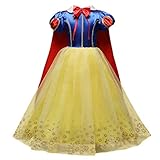 IWEMEK Mädchen Schneewittchen Kleid Magie Prinzessin Cosplay Kostüm Kinder Fancy Dress Up Grimms...