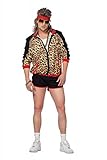WILBERS & WILBERS Herren 80er Retro Jogginganzug - Panther Disco Kostüm - Zweiteiliger Leo Fasching...