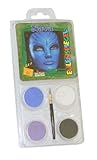 Eulenspiegel 204672 - Schmink-Set Nava, für ca. 40 Masken, Schminkfarben, Karneval, Mottoparty