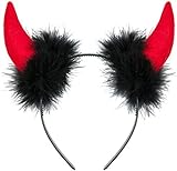 Balinco Teufelsohren Teufel Ohren Haarband Haarreifen Fasching Karneval Halloween Party Kostüm...