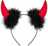 Balinco Teufelsohren Teufel Ohren Haarband Haarreifen Fasching Karneval Halloween Party Kostüm...