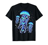 Qualle Medusa Jellies Blue Marine Sea Ocean Diver Surfer T-Shirt