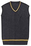 Seaehey Sweater Pullover Magie Cosplay Kostüm Weste V Neck Sleeveless Knitted Sweater Vest...