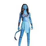 DISGUISE 129219N-15L Neytiri Offizielles Disney Avatar Kostüm Outfit Dress Up & Zubehör, Blau,...