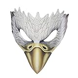 NUOBESTY Überzogene Maskerade Cosplay Maskerade Kostüm Karneval Maske Halbmaske Adler Maske für...