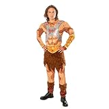 Rubies He-Man Deluxe Kostüm für Erwachsene, Jumpsuit mit Muskelbrust digital bedruckt, offizielles...