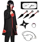 Akatsuki Mantel für Kinder Erwachsener Unisex Cosplay Kostüm, Cosplay Halloween Weihnachten Party...