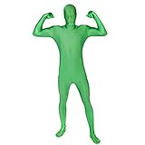 Morphsuits STSGRM zweite Haut Kostüm- Ganzkörperkostüm, Unisex – Erwachsene, Grün, M