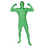 Morphsuits STSGRM zweite Haut Kostüm- Ganzkörperkostüm, Unisex – Erwachsene, Grün, M