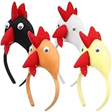 NOLITOY Schwarzes Dekor 4 Stück Kopfbedeckungen Für Erwachsene Masken Make-Up-Sets Gelbe...