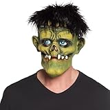 Boland 97573 - Maske Creepy Monster aus Latex mit Haaren, Gruselmaske für Karneval oder Halloween,...