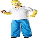 Rubie's 3 880653 STD - Homer Simpson Erwachsene Deluxe Kostüm, Standardgröße, weiß/gelb