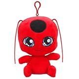 oosheon Rot Bug Kuscheltier,13CM Plüsch-Clip-On-Spielzeug für Kinder, Sammlerstück mit Funkelnden...