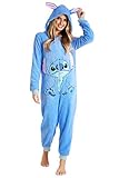 Disney Onesie Damen - Stitch Einteiler Pyjama - Eeyore, Minnie, Maleficent Schlafanzug Onesie -...