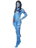 Maskworld Blaue Stammeskriegerin - Größe: XXS-XS - Film-Kostüm für Frauen - Karneval Halloween &...