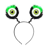 Widmann 09685 - Haarreif mit Augen und Federn, Accessoire, Monster, Mottoparty, Karneval