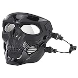 Halloween-Maske Full Face-Skull-Skeleton-Masken mit Goggle for Cosplay-Film-Requisiten...