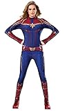 Rubie's Offizieller Captain Marvel Hero-Anzug, Erwachsenen-Damenkostüm Deluxe, Größe M (passen zu...